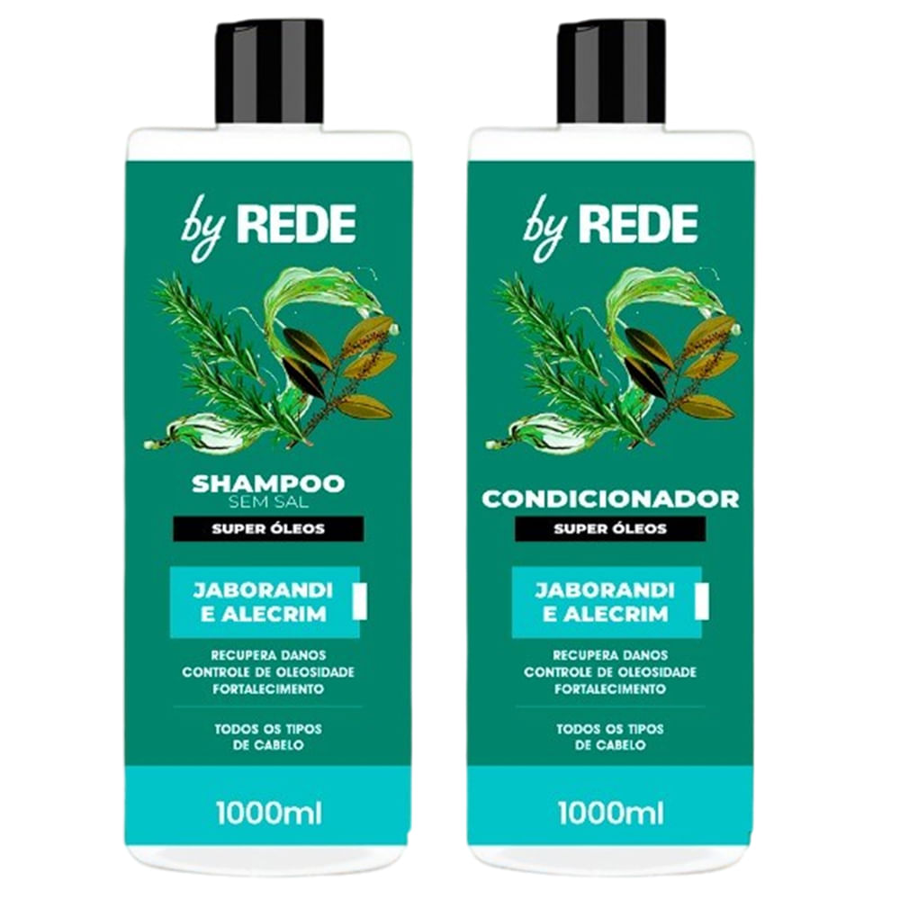Kit By REDE Shampoo + Condicionador Jaborandi e Alecrim 1000ml